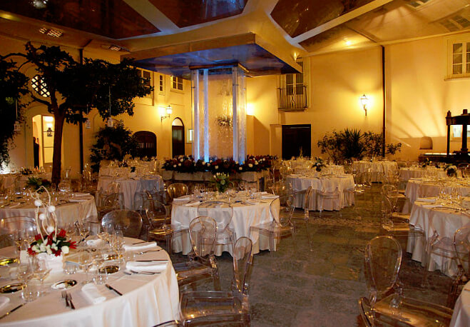 ristorante matrimonio castello